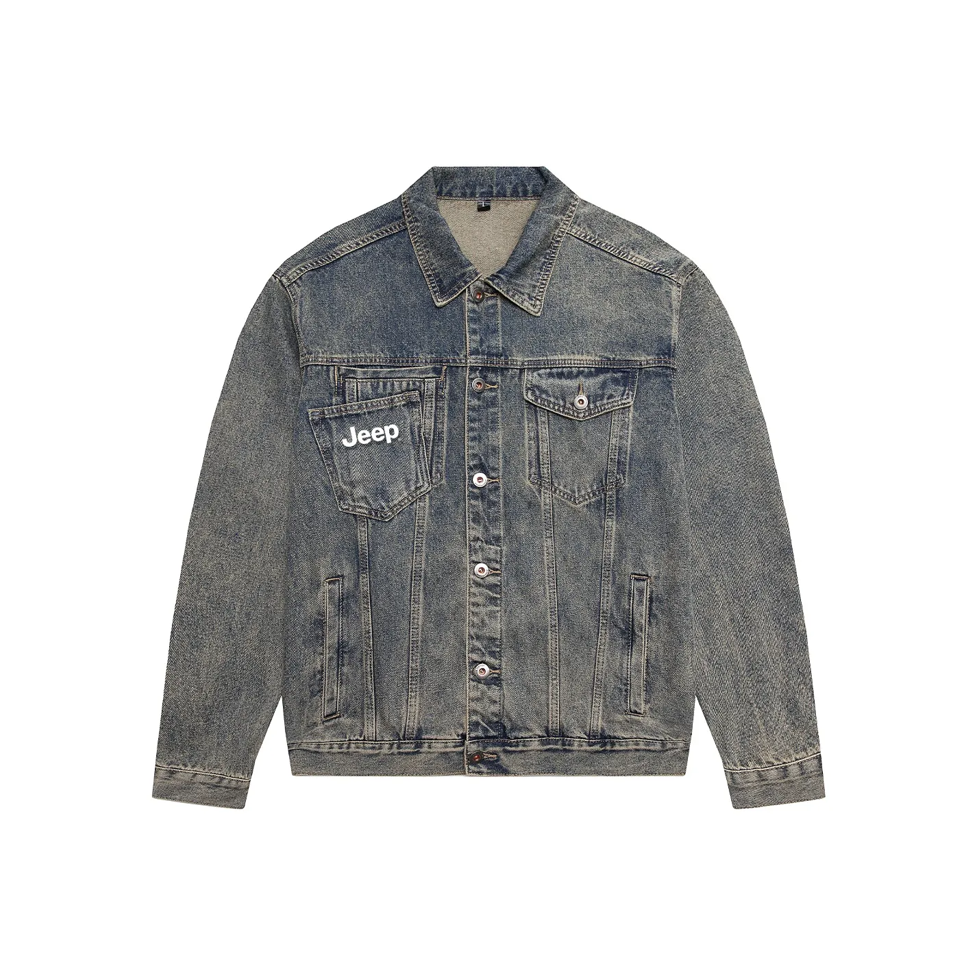 Jeep Leisure Collection Деним Куртка Унисекс Желтый Грязь