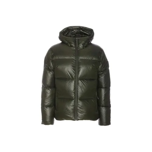 Belstaff Мужские пуховики армейского зеленого цвета