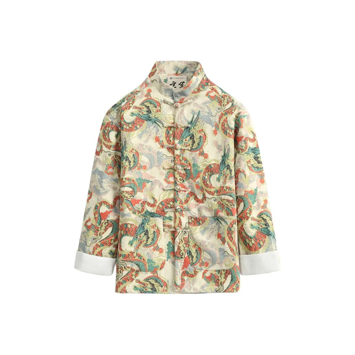 XUANSHENG Jackets Coats Men's Lively Dragon And Powerful Tiger