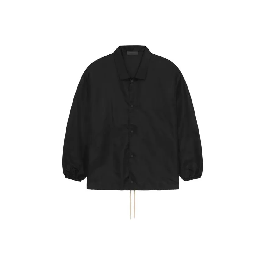 Fear of God Essentials FW23 Coaches Jacket JET BLACK