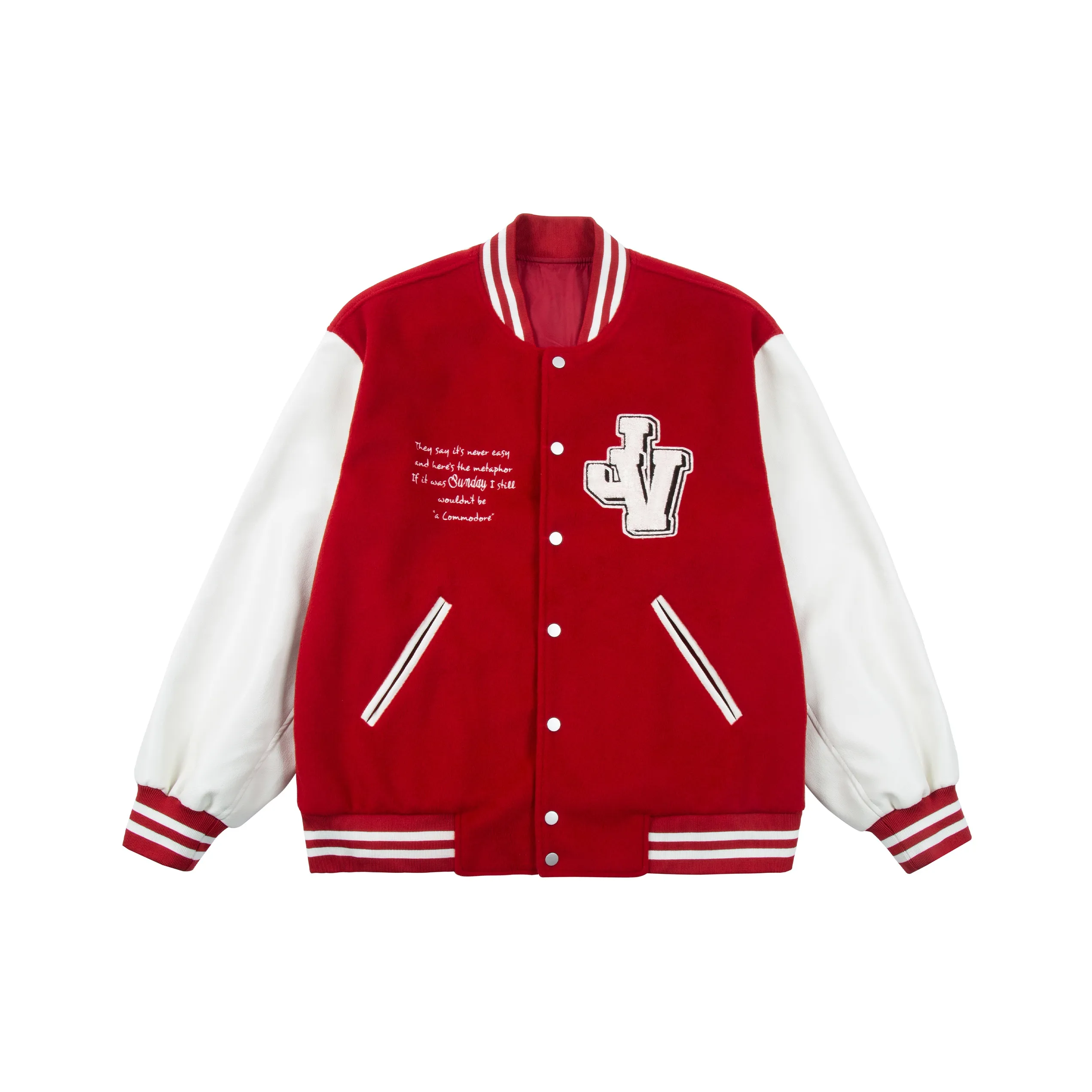 JUST VIBE Baseball Jacket Unisex