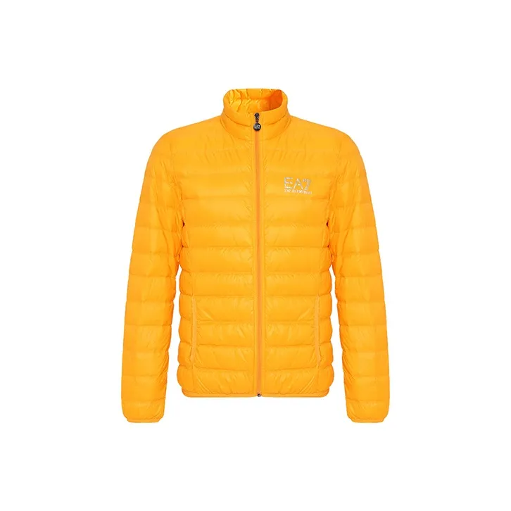 EMPORIO ARMANI EA7 FW22 Down Jacket Men's Orange Yellow