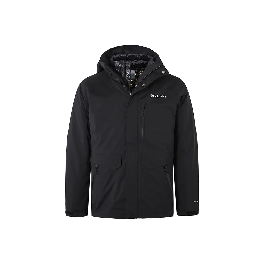 Columbia SOUTH GATE 2 Outdoor Hiking Waterproof, Windproof, Thermal, Heat Reflective Windbreaker Jacket Men Black