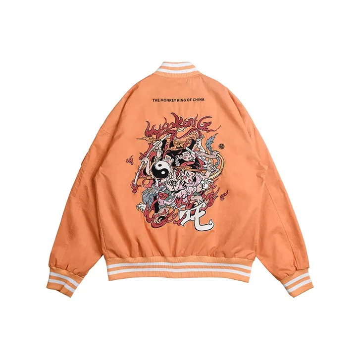 WOOKONG Оранжевый Унисекс Бейсбольные Джерси