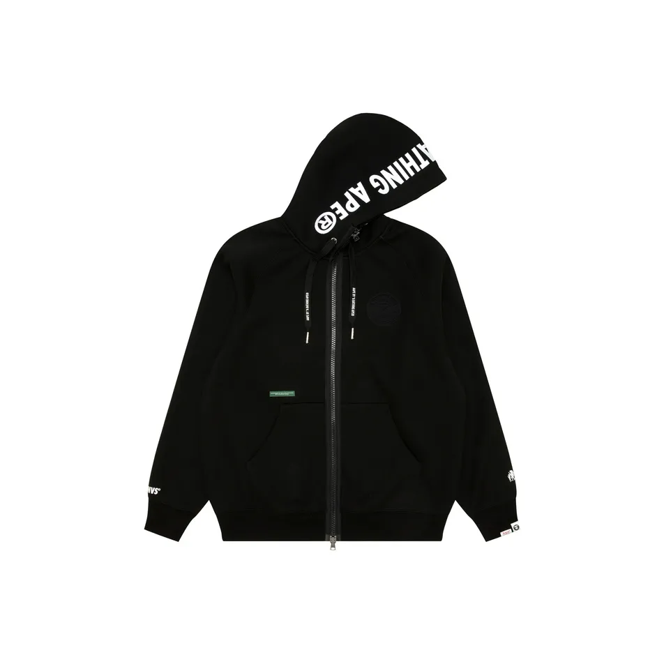 Aape By *A Bathing APE® Moonface Logo Zip up Hoodie