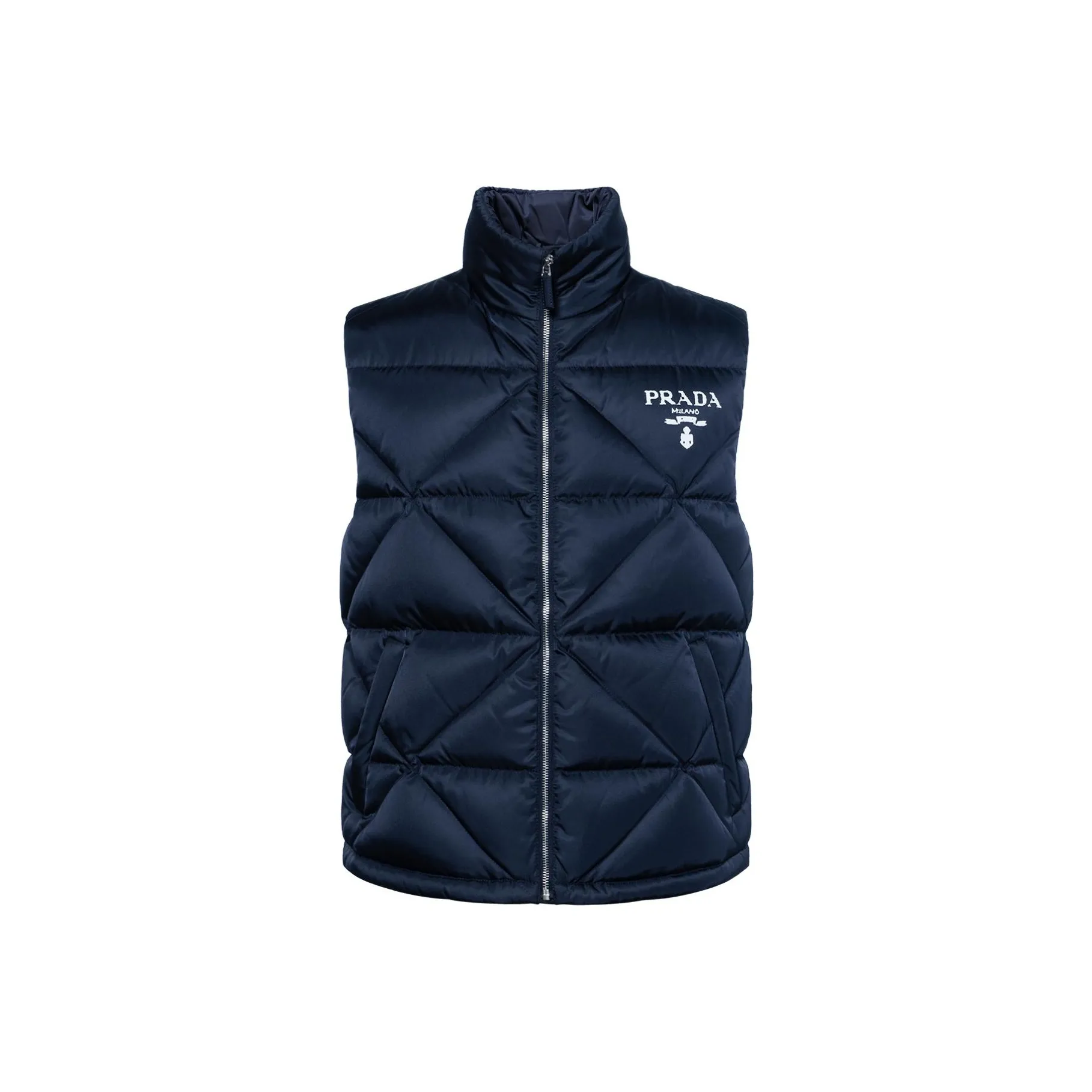 PRADA Down Jackets Men's Navy