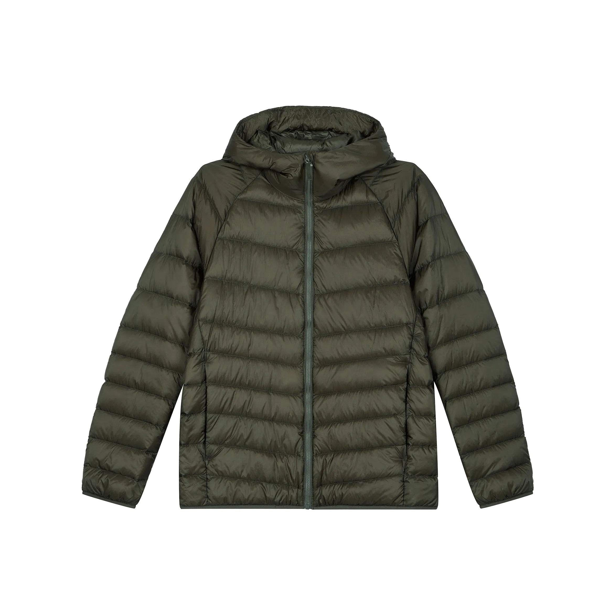 UNIQLO Пуховик Мужской Темно-оливковый