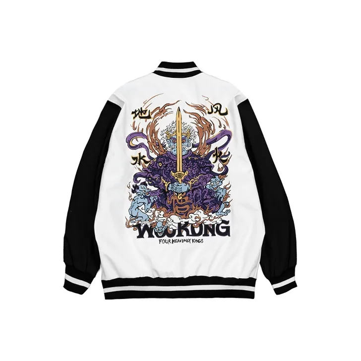 WOOKONG Белый Мужской Бейсбольный Джерси