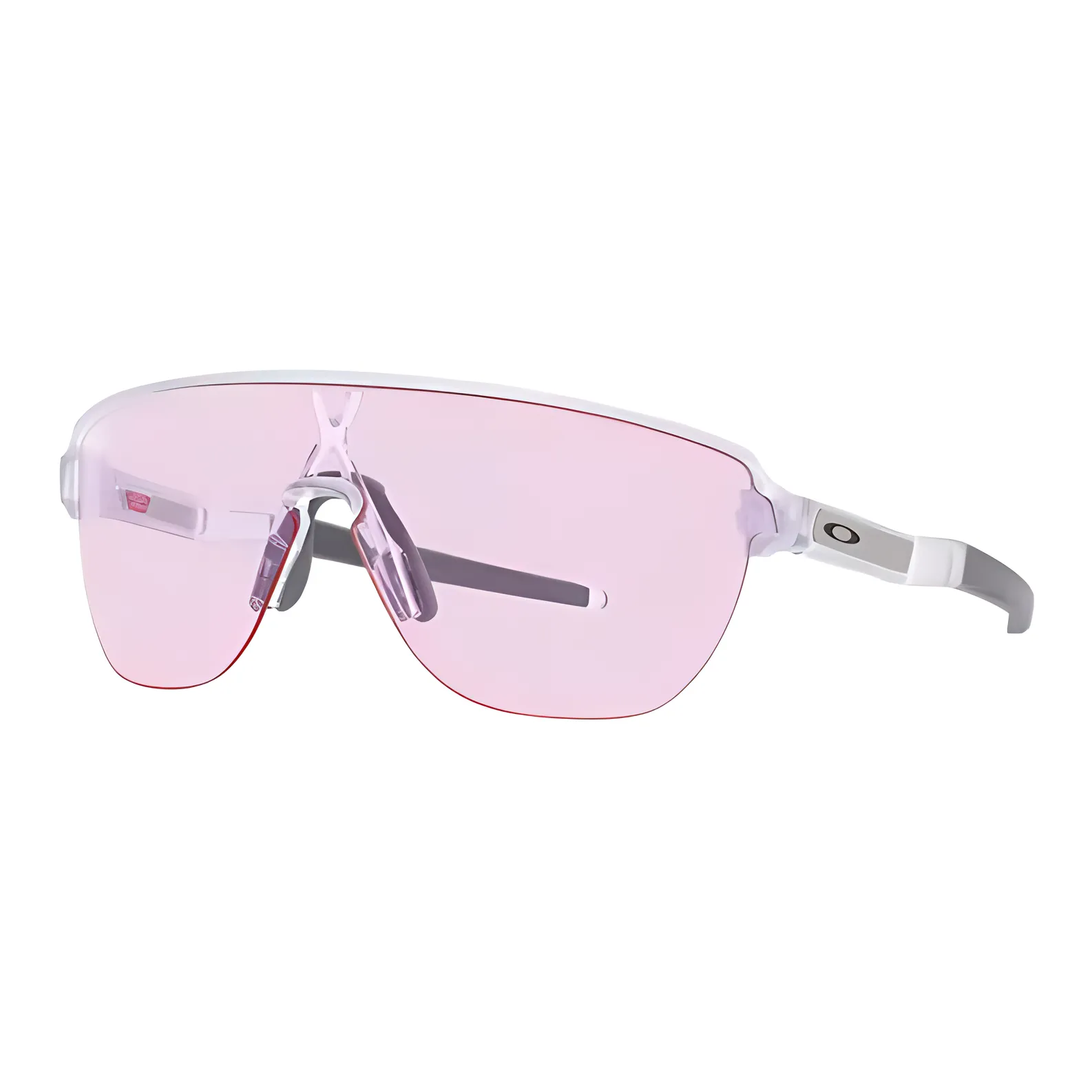 Oakley Injection Molded Irregular Shape Sunglasses Unisex Silver