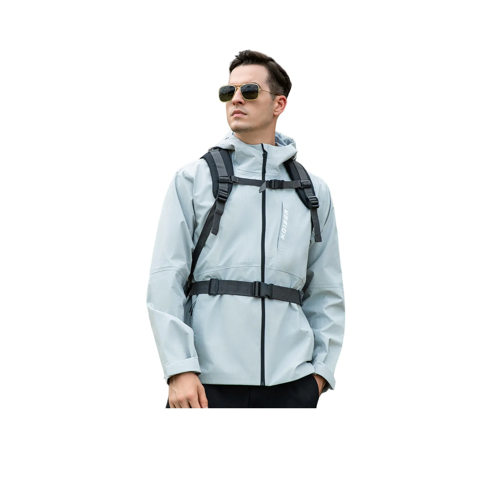 KAISER Jackets & Coats Men's Light Cloud Gray