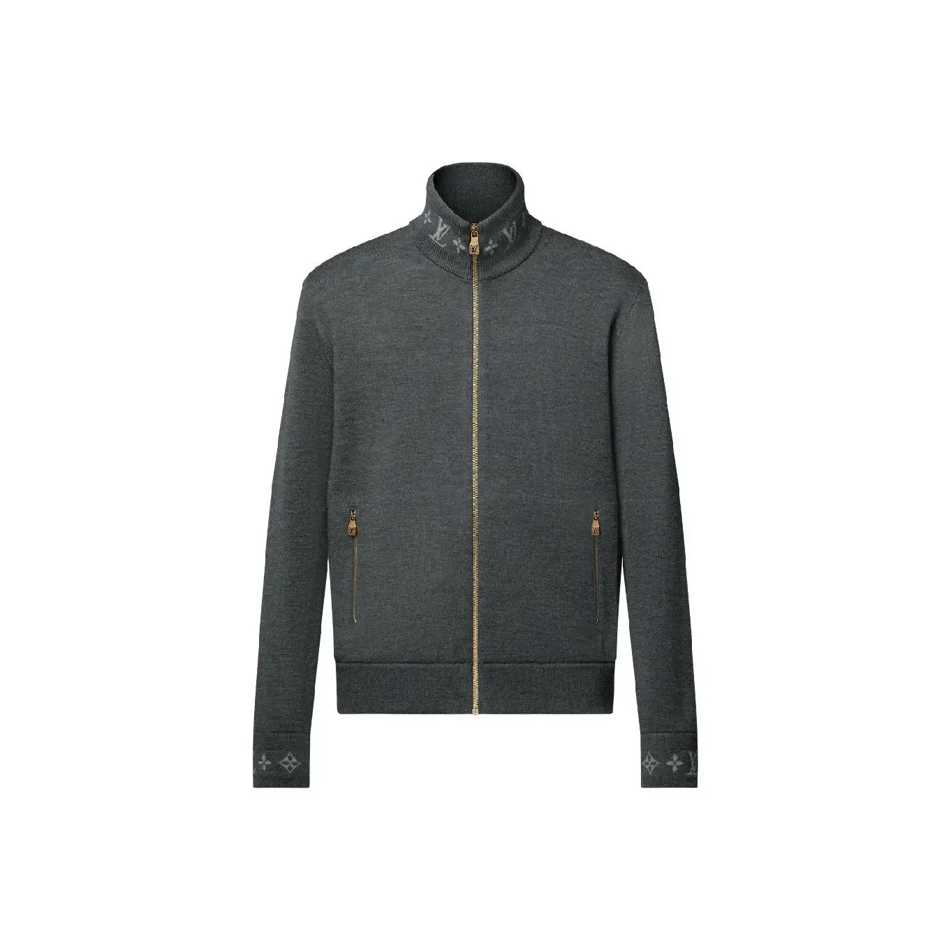 Lv Double Face Knit Wool Travel Blouson