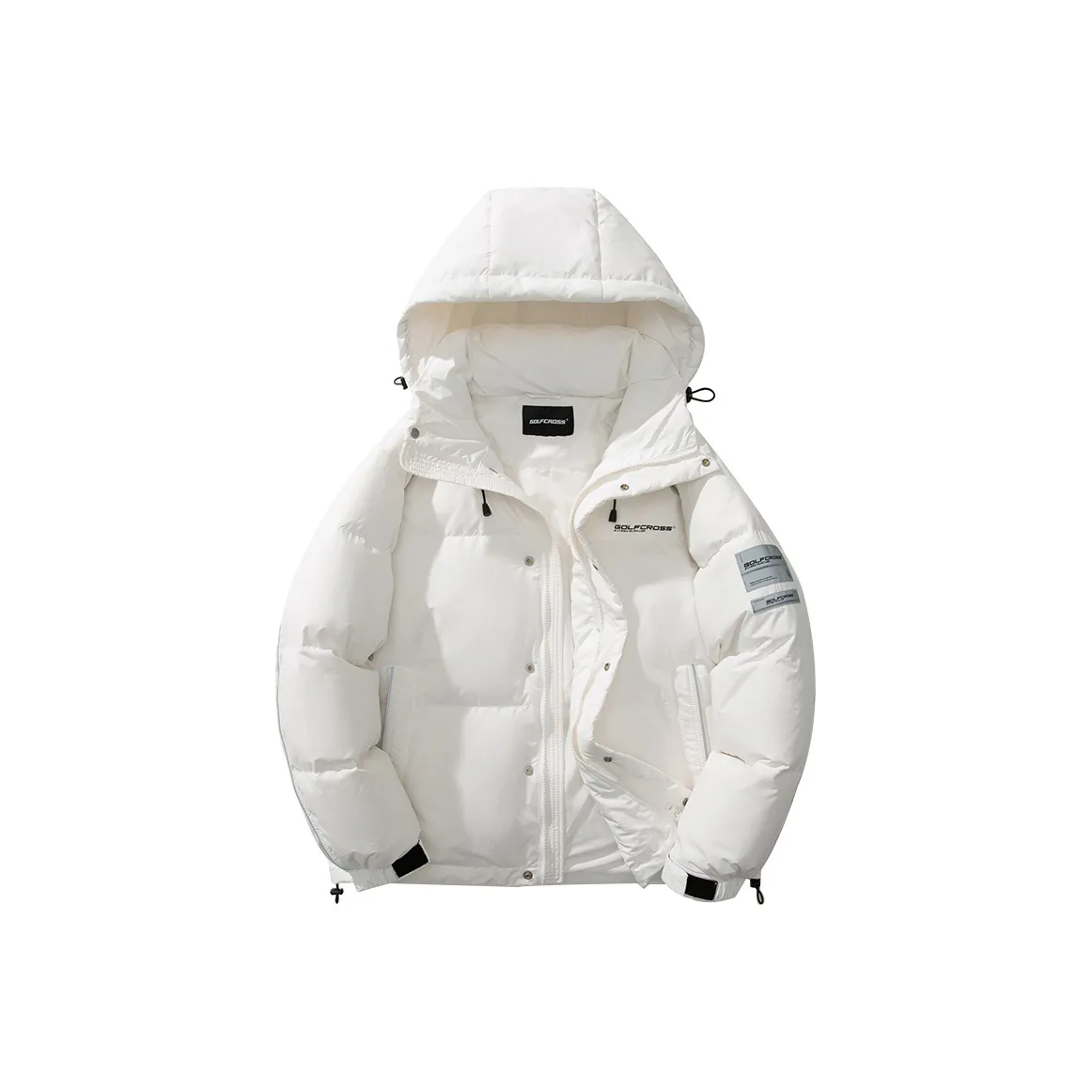 GOLFCROSS Down Jacket Coat Unisex White/Black