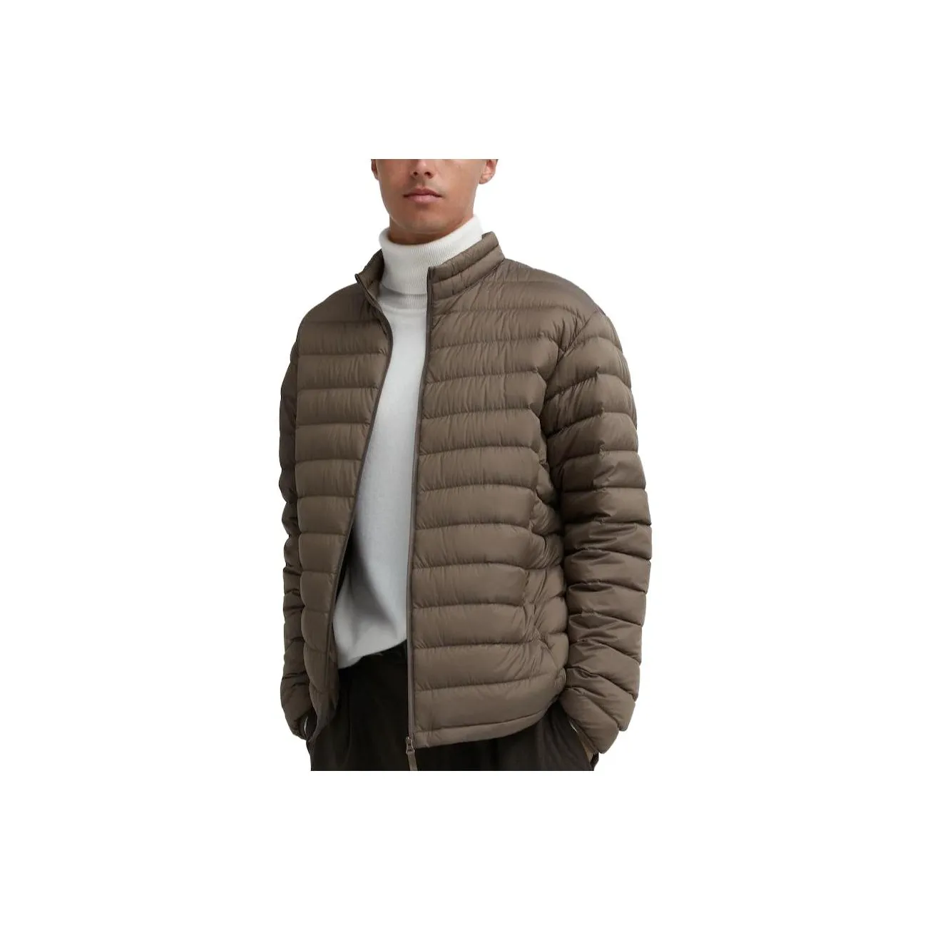 UNIQLO Каштановый Мужской Пуховик