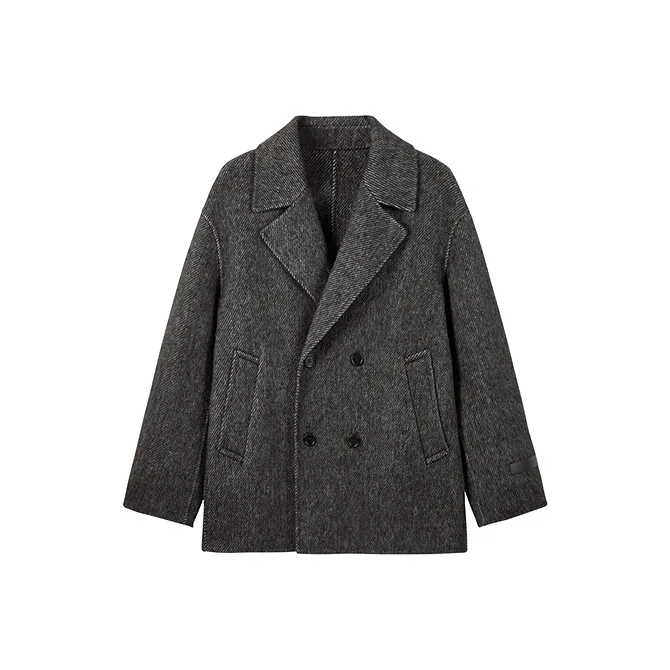 PEACEBIRD MEN Coats Men's Dark Gray