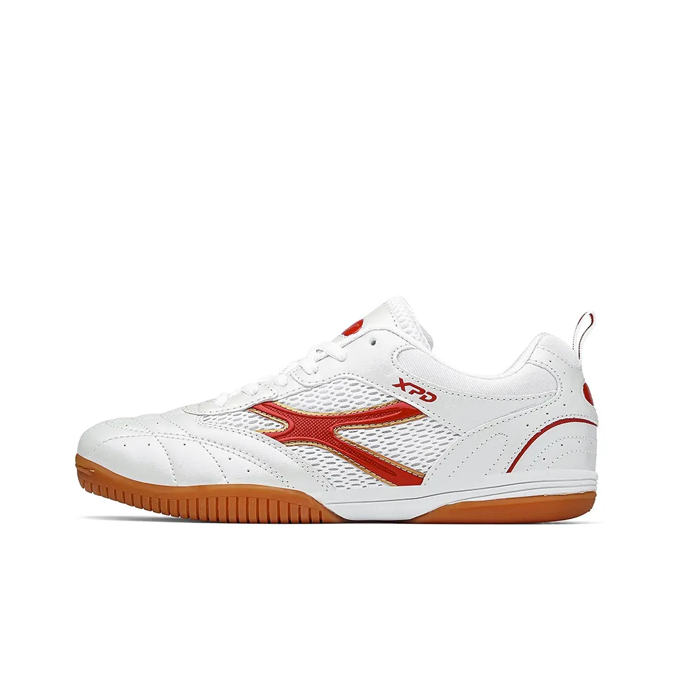 XPD Амортизирующие Нескользящие Износостойкие Дышащие и Легкие Низкие Кроссовки для тренировок Унисекс Белый Красный