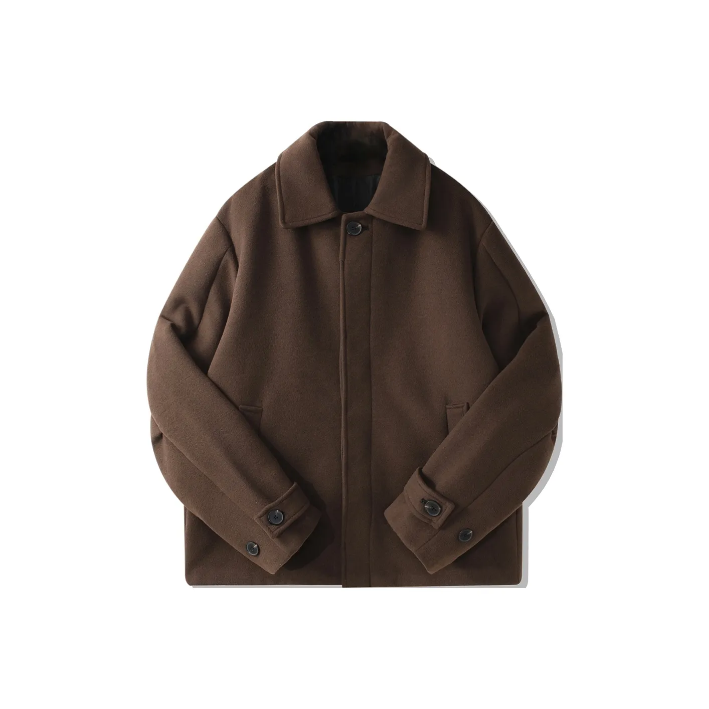 SHANTREE Пальто Унисекс Темно-коричневый