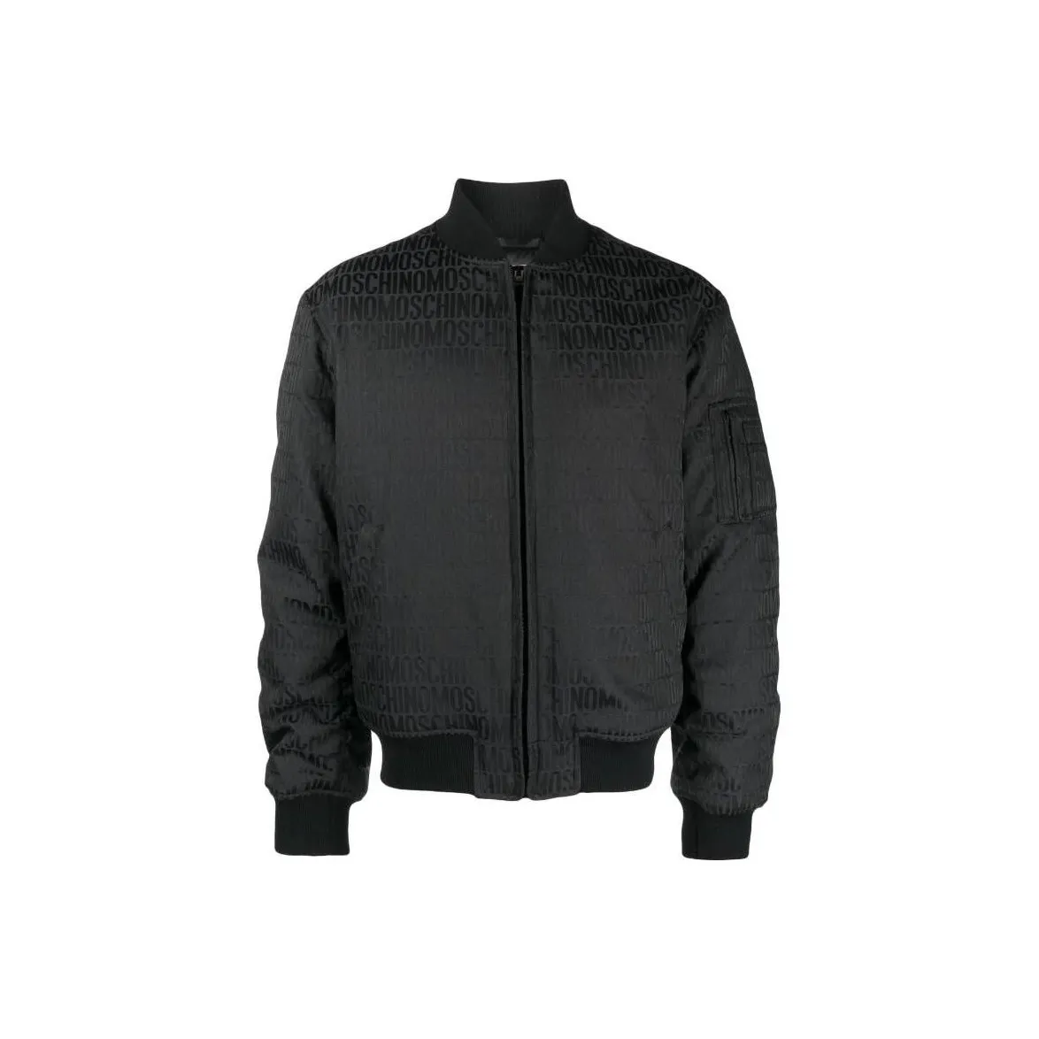 MOSCHINO All over logo print Cotton Bomber Jacket