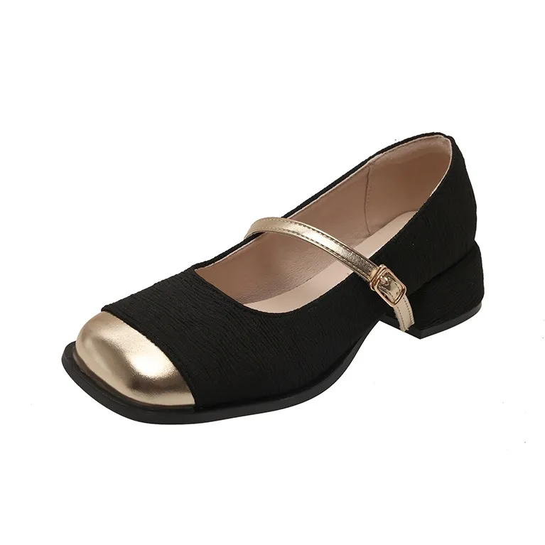 NTOZE Грубый каблук Мэри Джейн Женские туфли