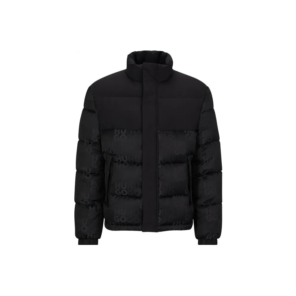 Hugo Boss FW23 Хлопковый пуховик Мужской Черный