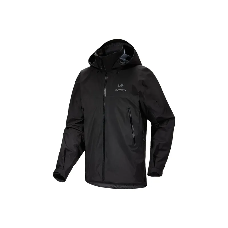 Arcteryx BETA Waterproof, Windproof, UV Protection, Abrasion Resistant Windbreaker Jacket Men's Black