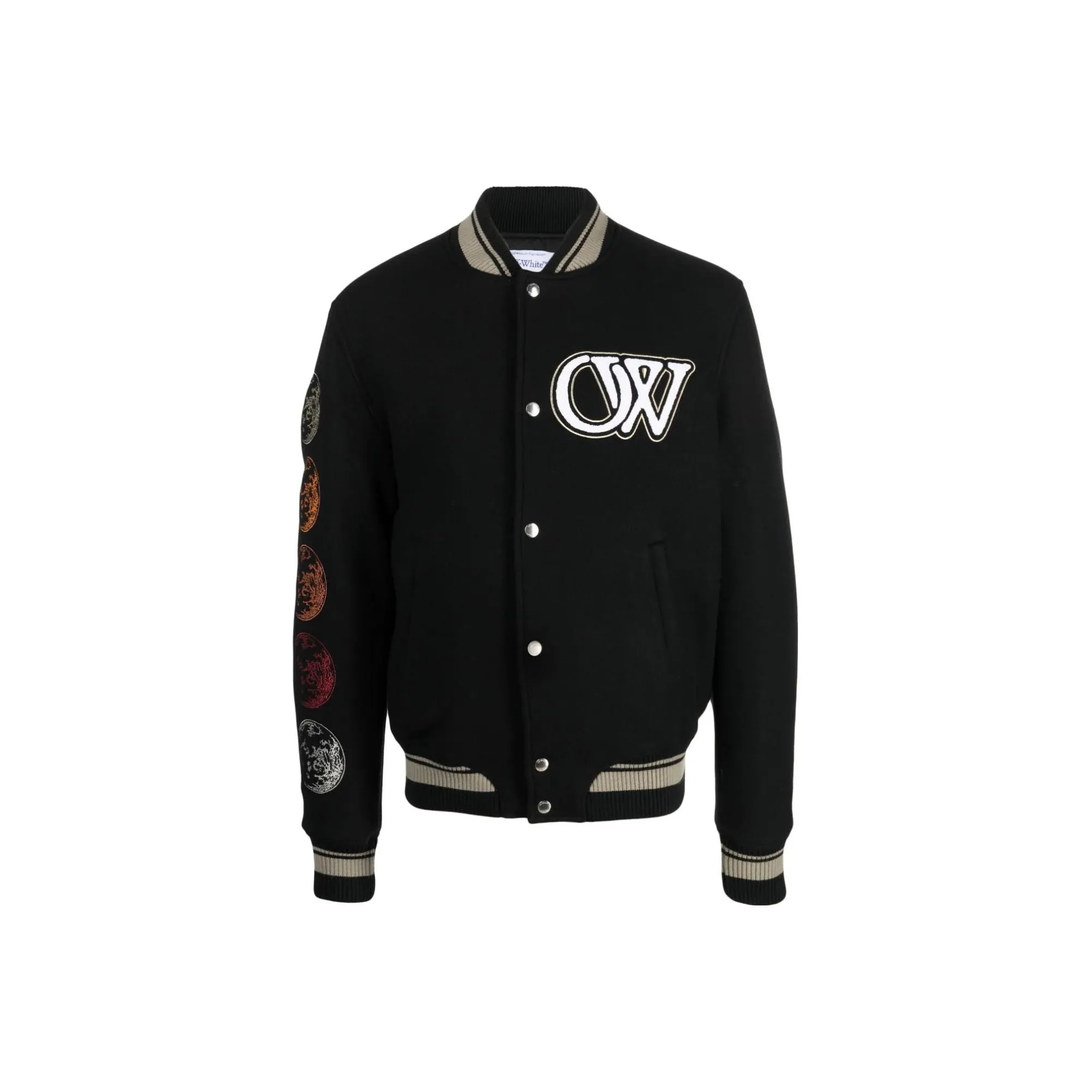 OFF WHITE Logo Detailed Bomber Jacket