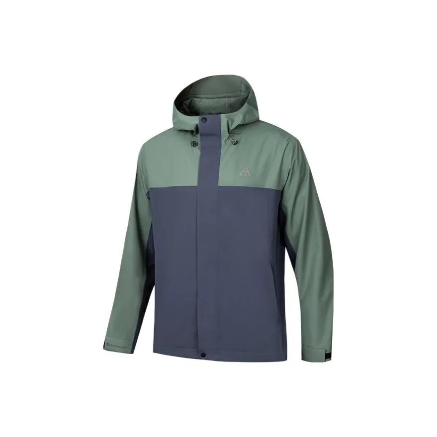 Anta Поход Офис Повседневный Городская жизнь Путешествие Коммутирование Поход Ветровка Мужской Зеленый Серый