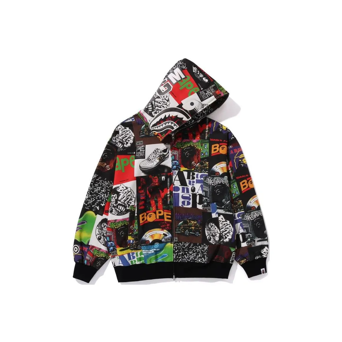Bape Album Monogram Shark Hoodie