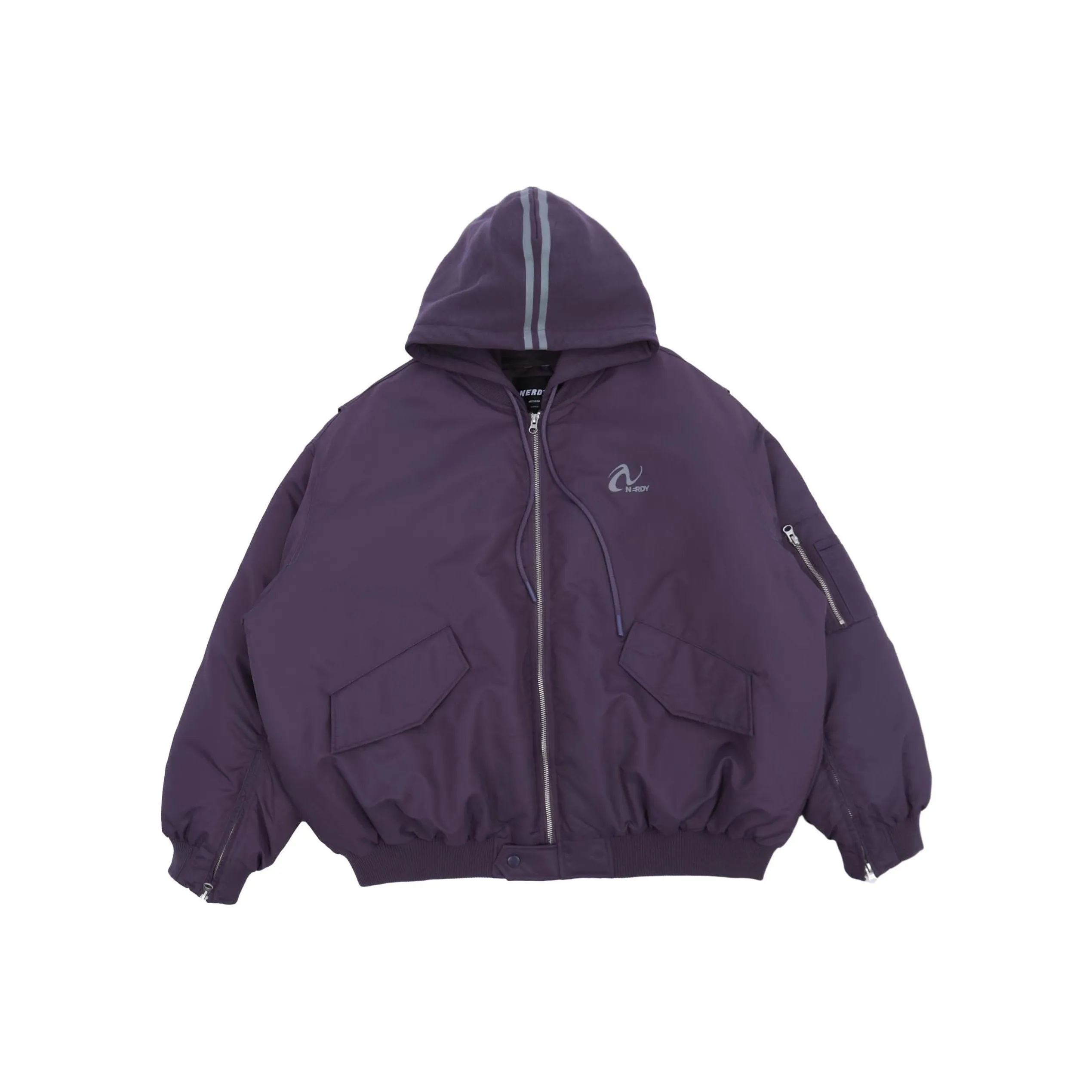 Nerdy Фиолетовый Унисекс Пуховики