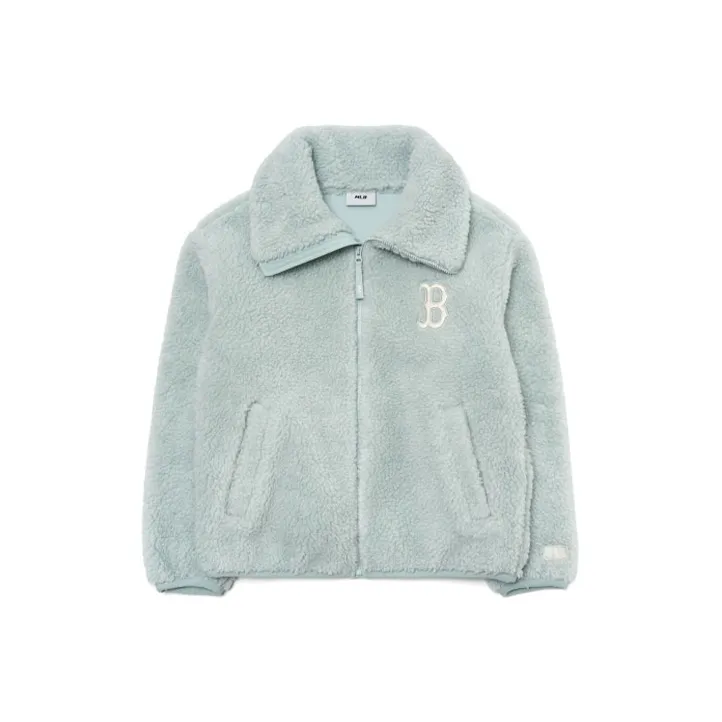 MLB Boston Red Sox Velvet Jackets Unisex Mint Green