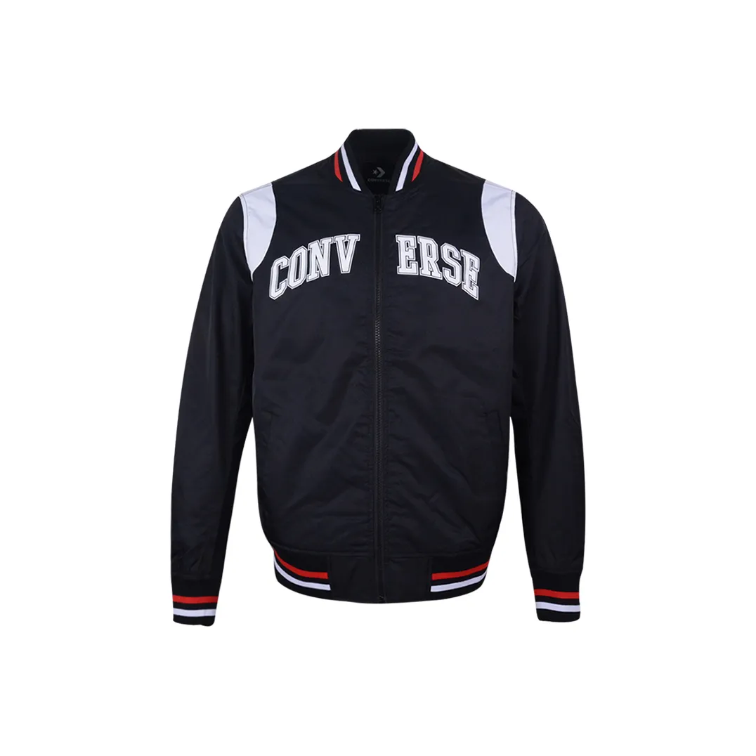 Converse Non Padded Baseball Bomber Jackets & Coats Men's Black