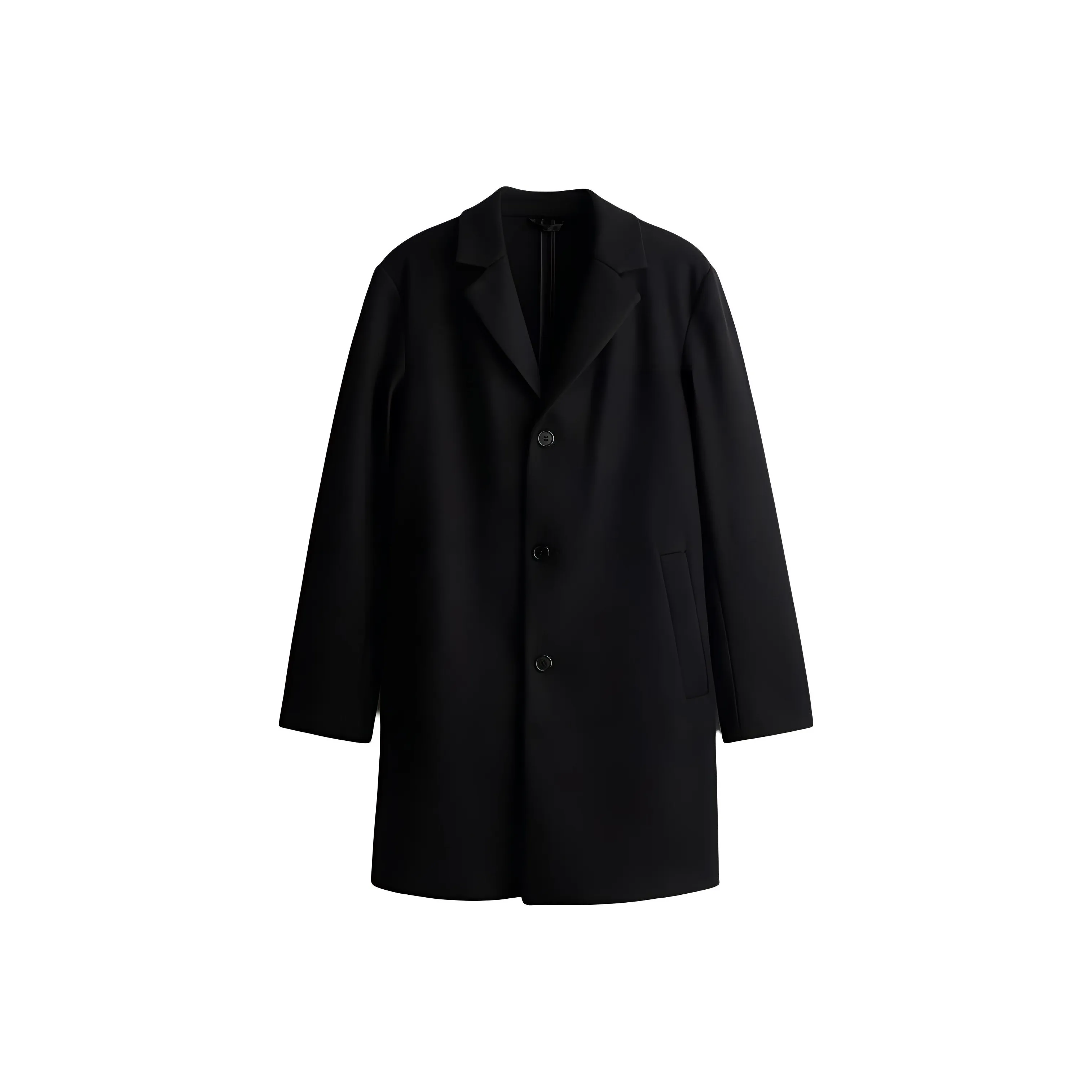 H&M Черное Мужское Пальто