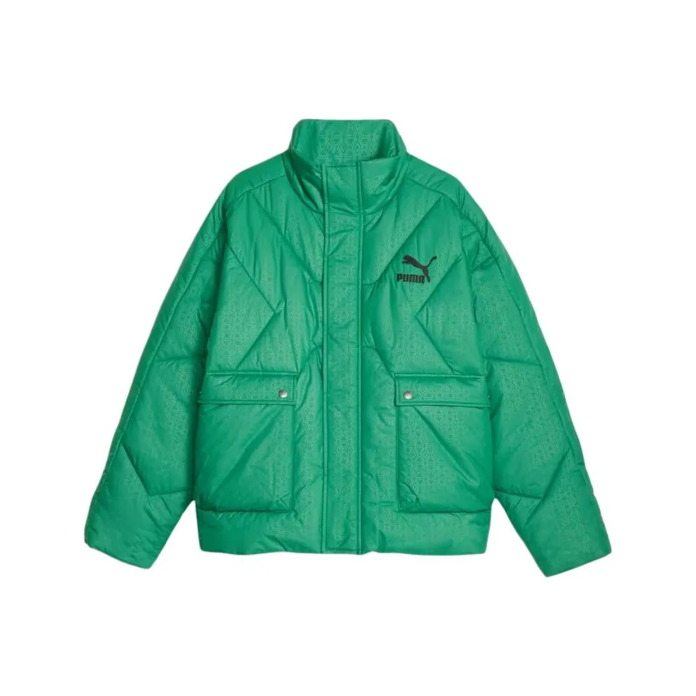 PUMA LUXE SPORT T7 Куртки и Пальто Унисекс Archive Зеленый