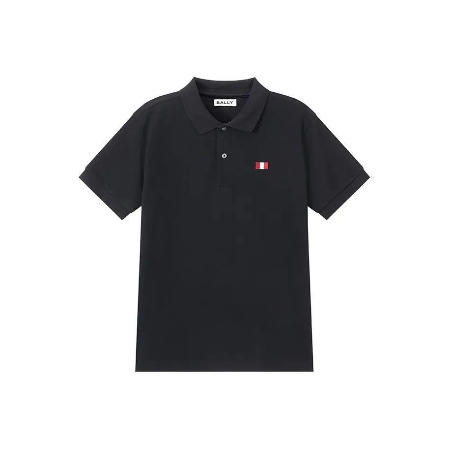 BALLY SS25 Поло Мужское Черное