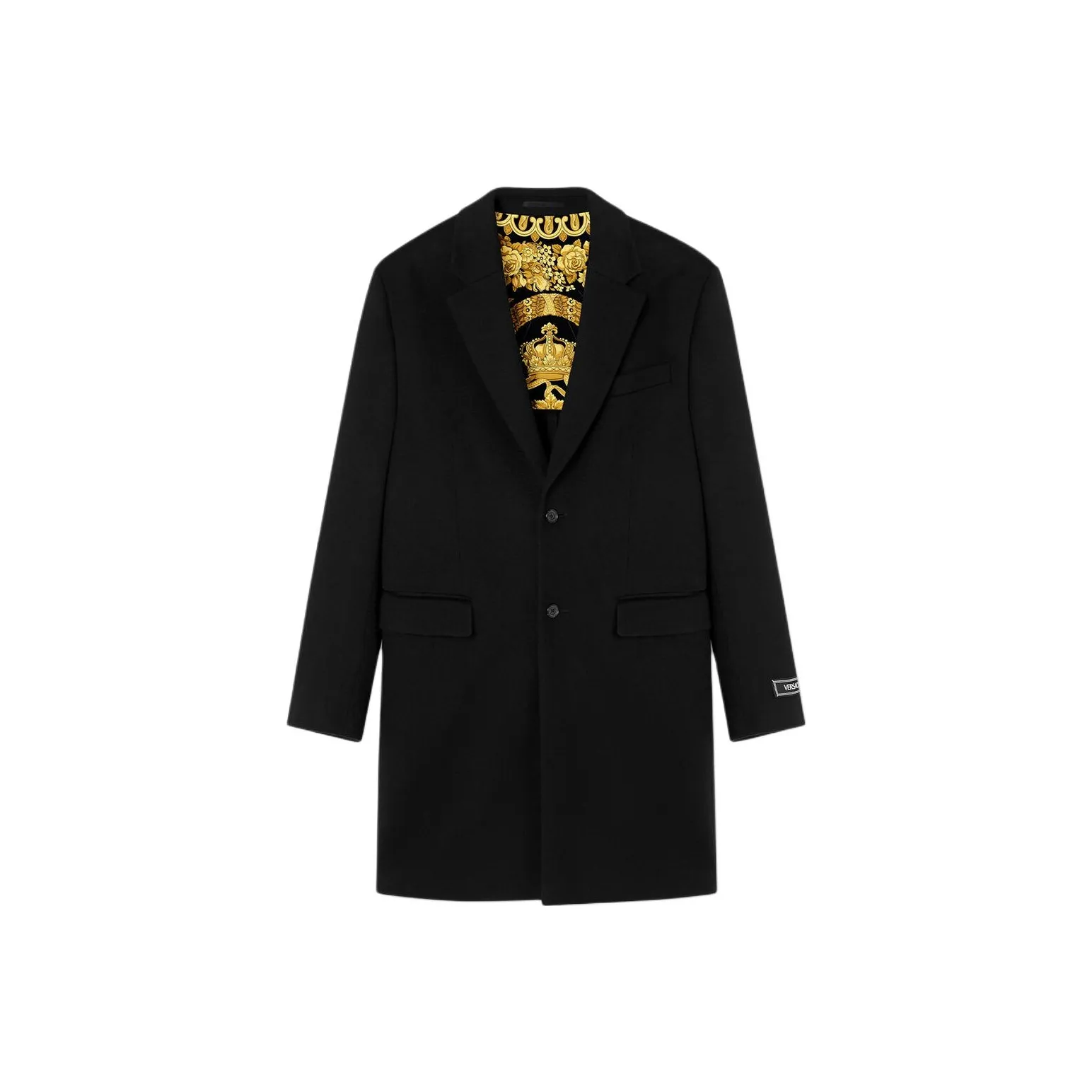 VERSACE Long Sleeved Single Breasted Coat
