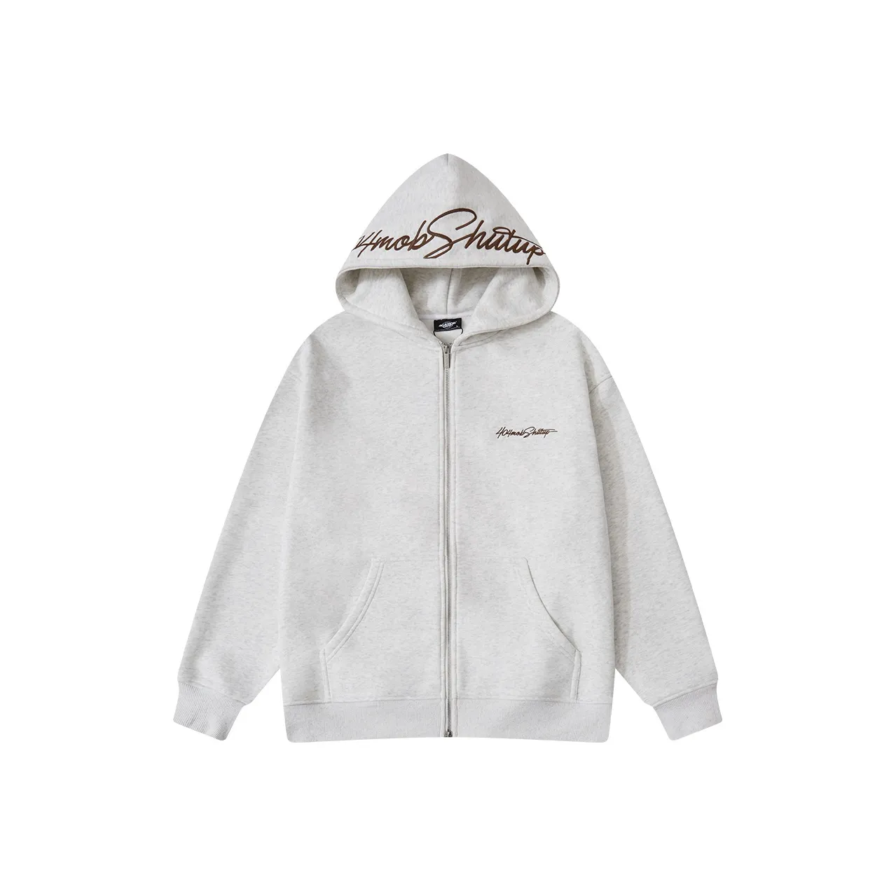 404MOB GANG Sweatshirt Unisex White Heather Gray