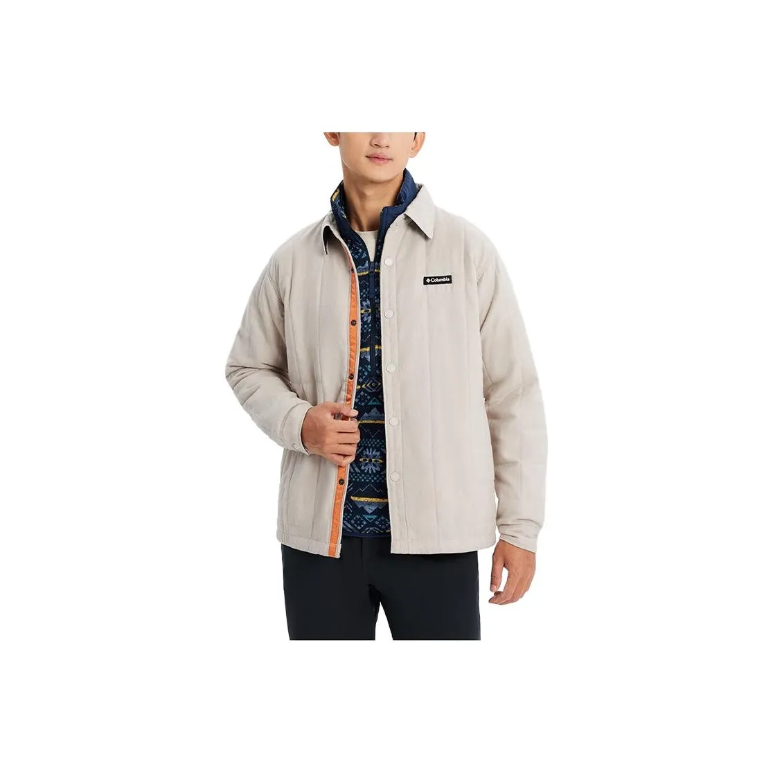 Columbia Puffer Jacket Men's Ecru