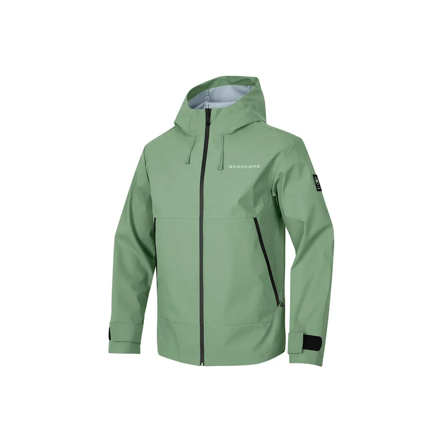 Skechers Куртки и Пальто Мужской Умбра Зеленый