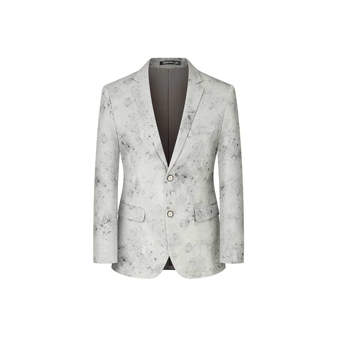 JOHNHOLLIS Business Suit Men's Gray White