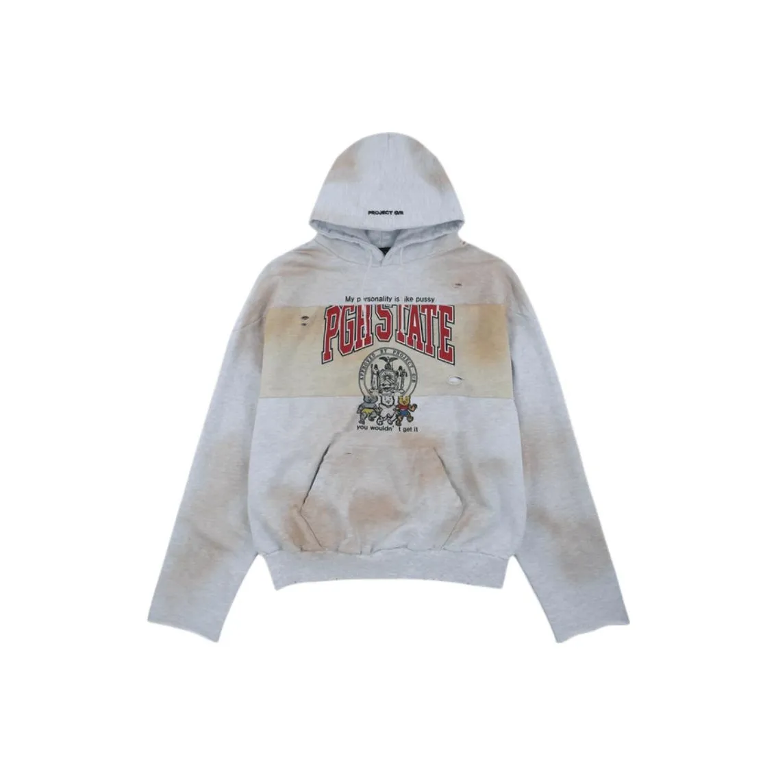 GRAILZ SS25 PROJECT G R SS25 Коллекция 6 Новый THROW Спина Коллекция Толстовка Унисекс