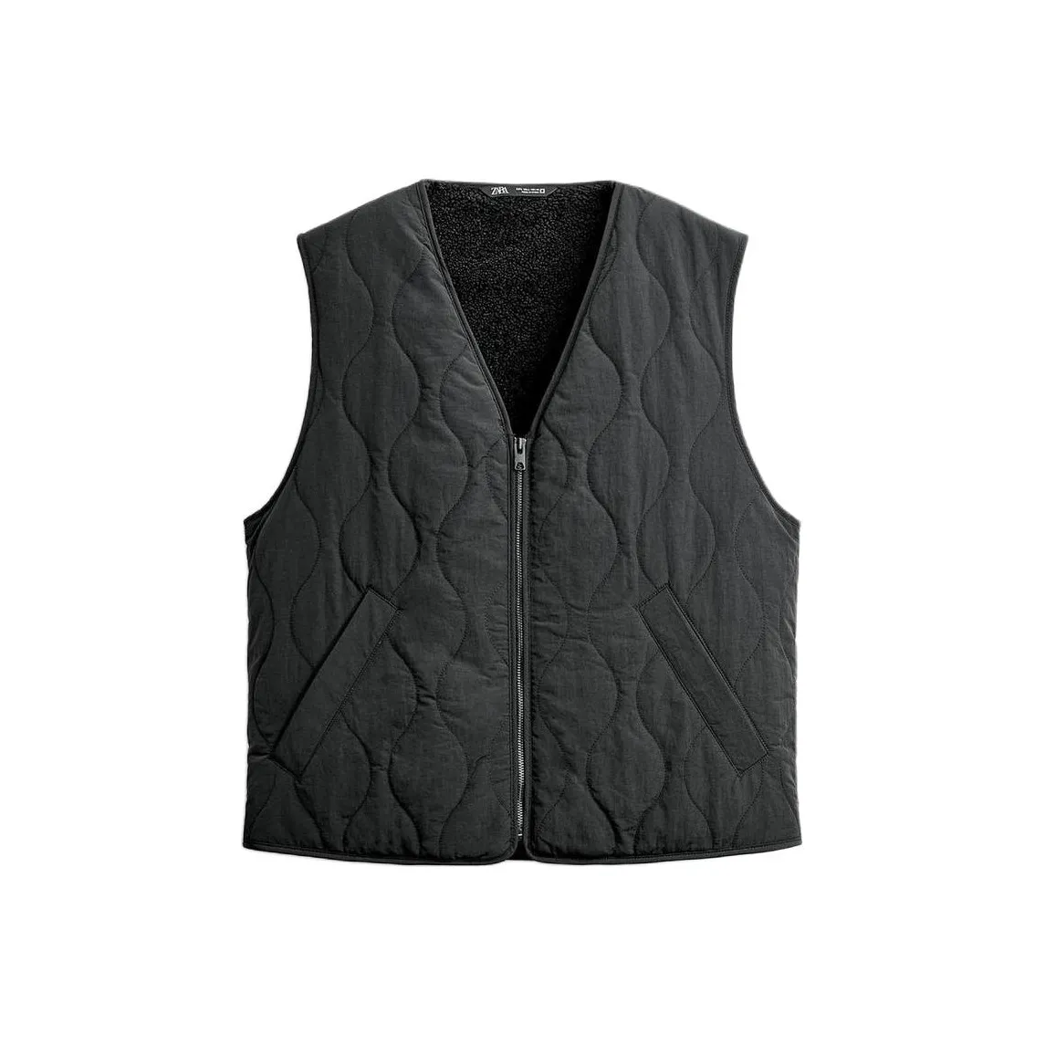 ZARA Мужские черные жилеты