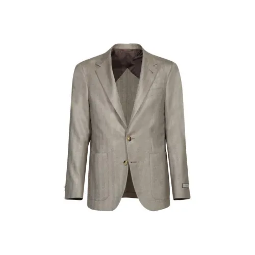 Canali Бежевый Мужские Офисные Костюмы