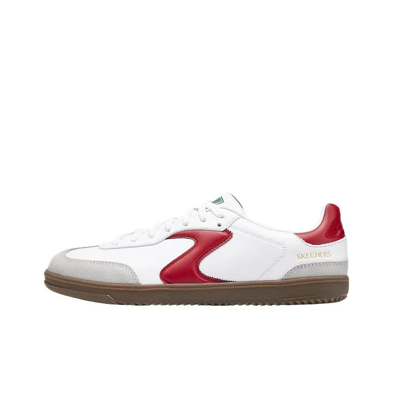 Skechers Court Classics Low Top Skateboard Shoes Men's White