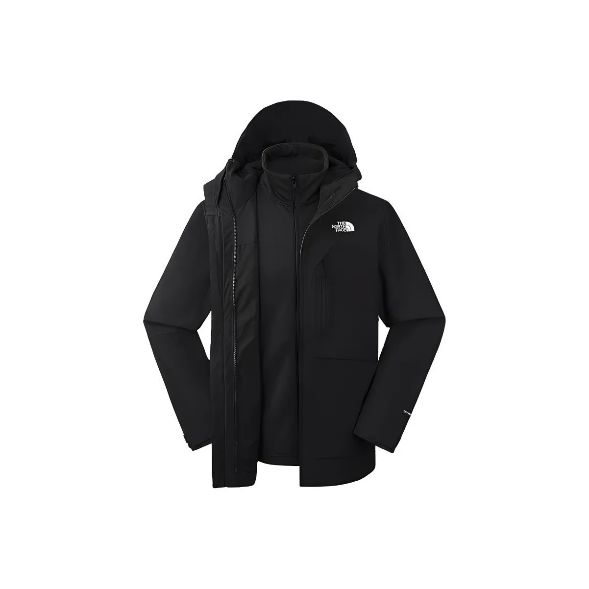 THE NORTH FACE City Outdoor Collection Waterproof And Windproof To Keep Warm Windbreaker Jacket Men's Cosmic Black