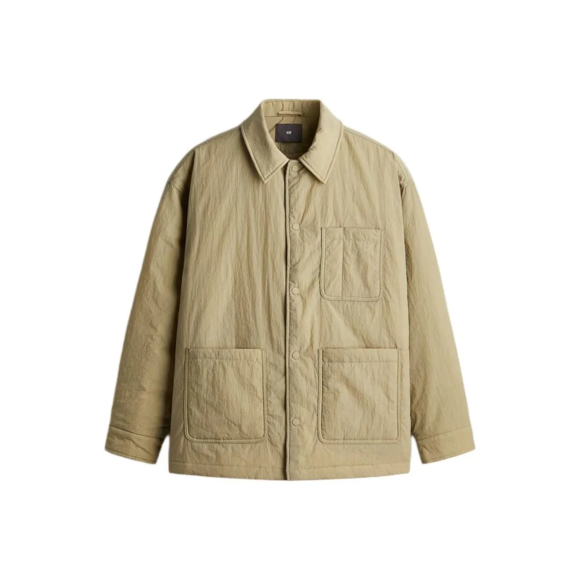 H&M Jackets & Coats Men's Light Khaki Green