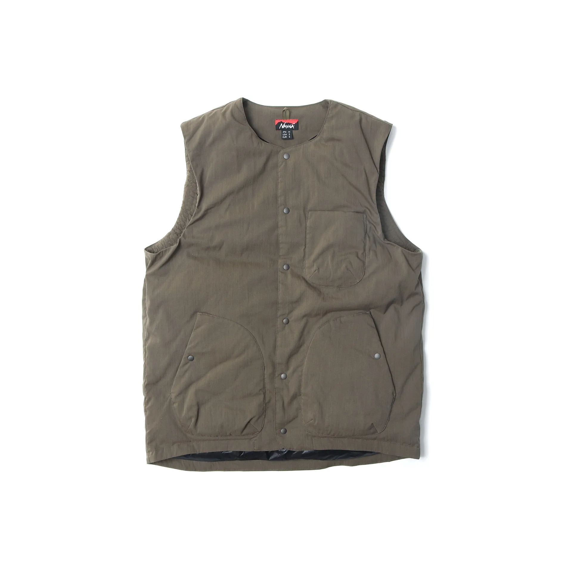 NANGA TAKIBI RIPSTOP Внутренний пуховик Мужской хаки зеленый