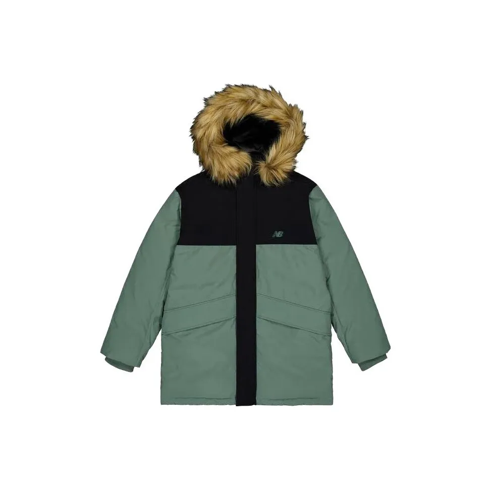 New Balance Пуховик Унисекс Зеленый