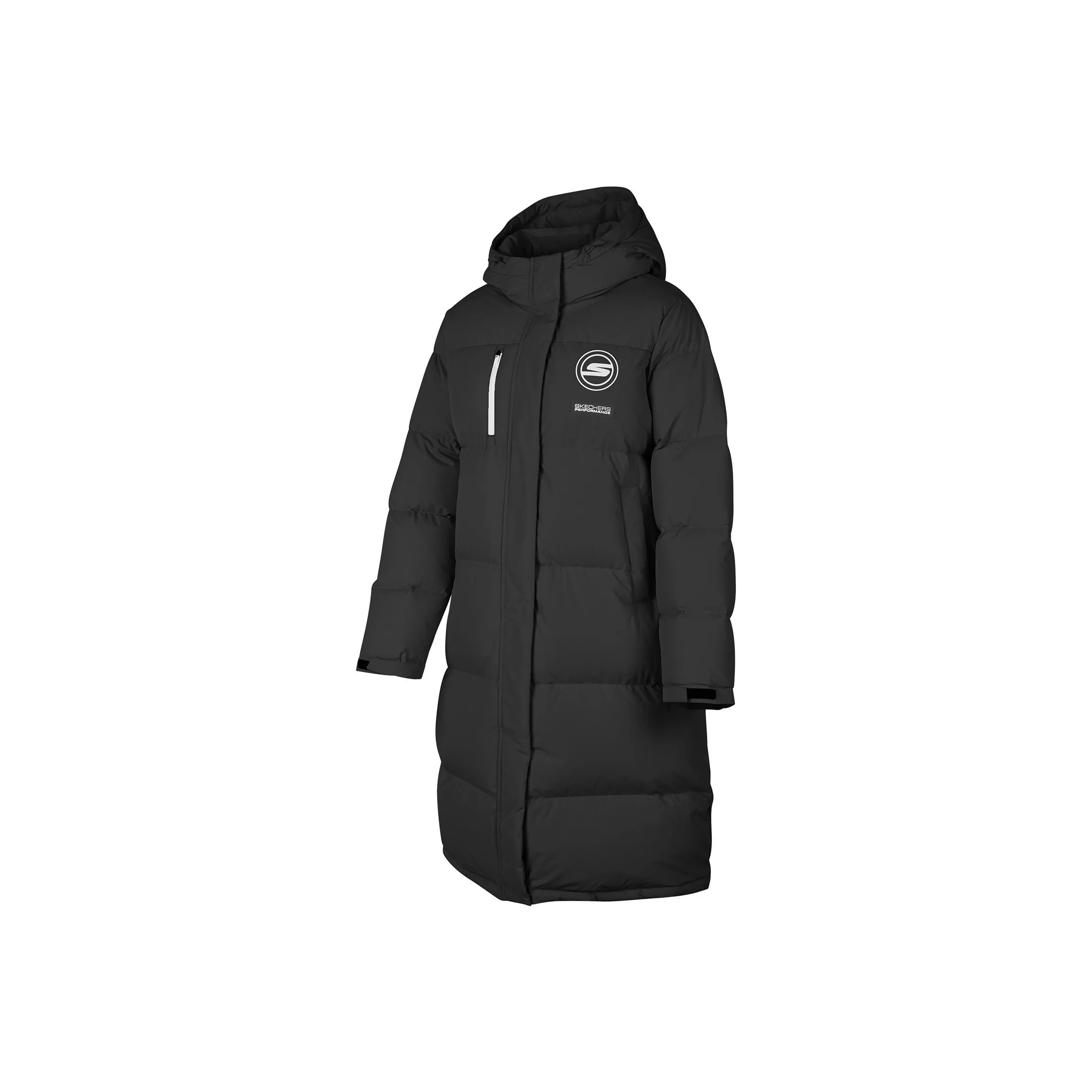 Skechers Угольно-черные Женские Пуховики
