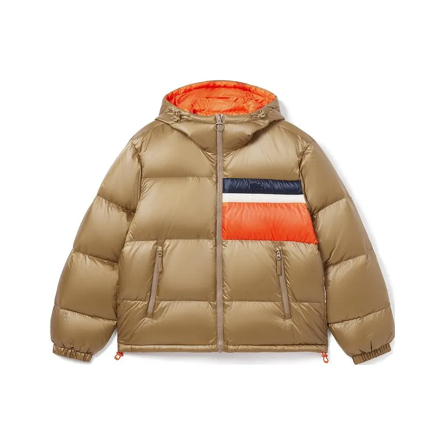 LACOSTE Коричневый/Оранжевый Мужские Пуховики