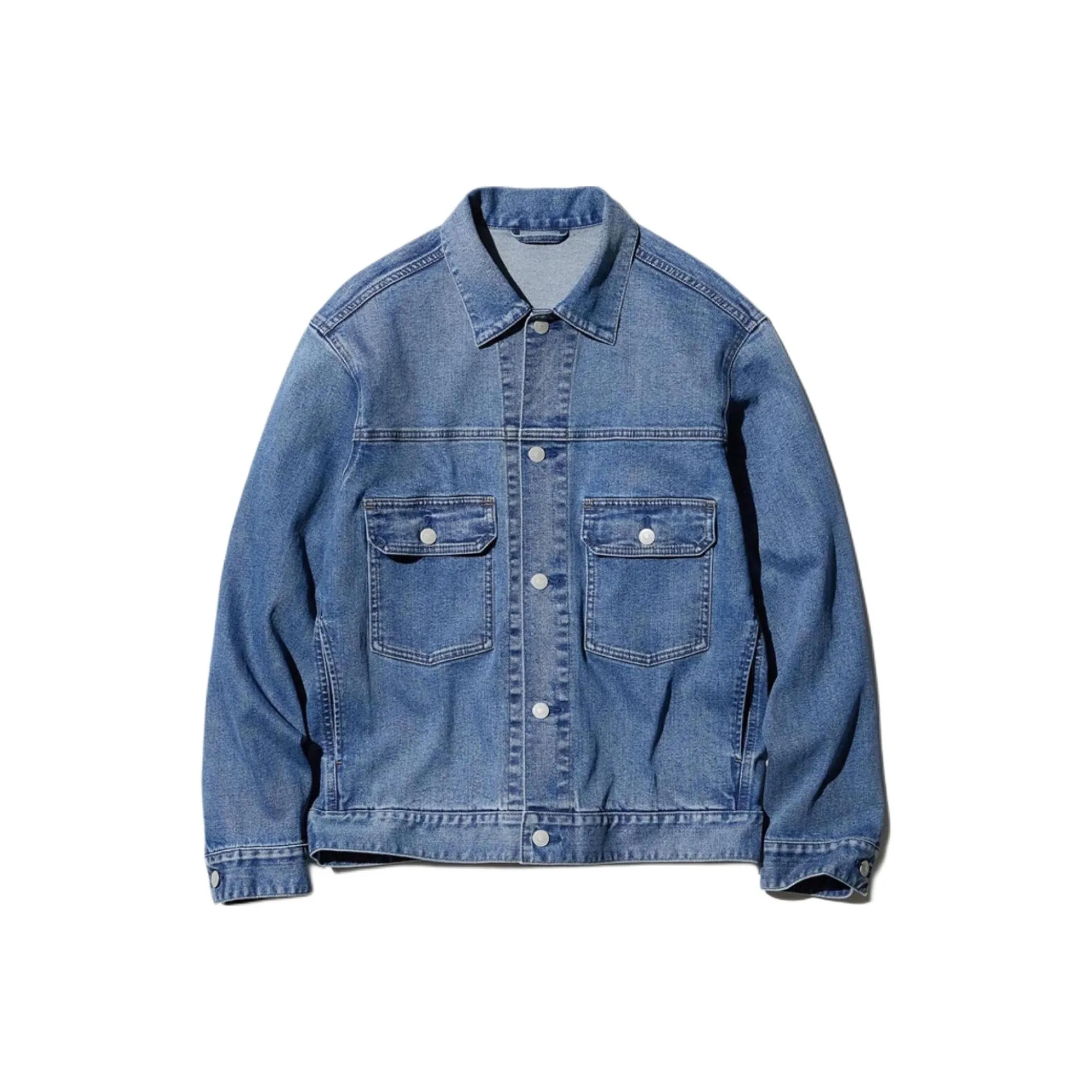 UNIQLO Denim Jacket Men's Lake Blue