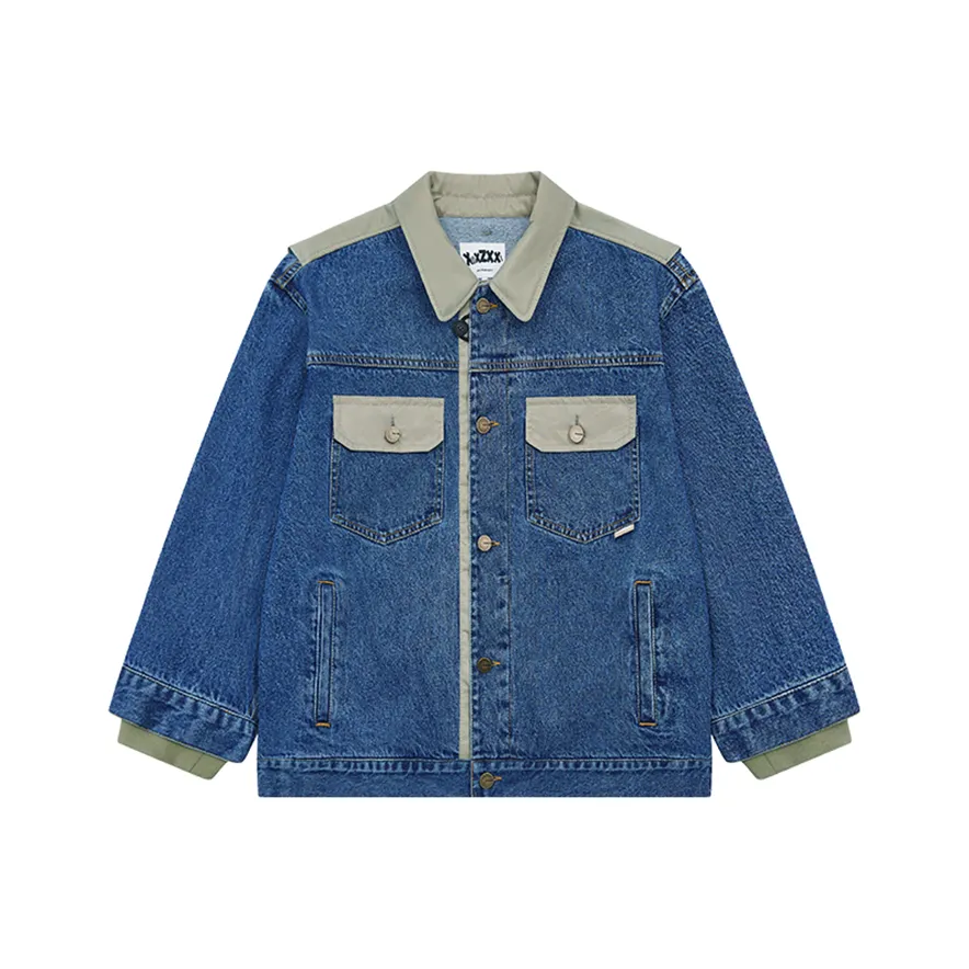 XXZXX Деним Куртка Унисекс Модный бренд Детская одежда Family Сочетающиеся Комплекты 5507